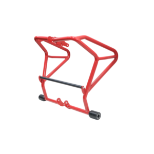 CRASH GUARD (RED) WITH DUAL SLIDERS FOR V STROM