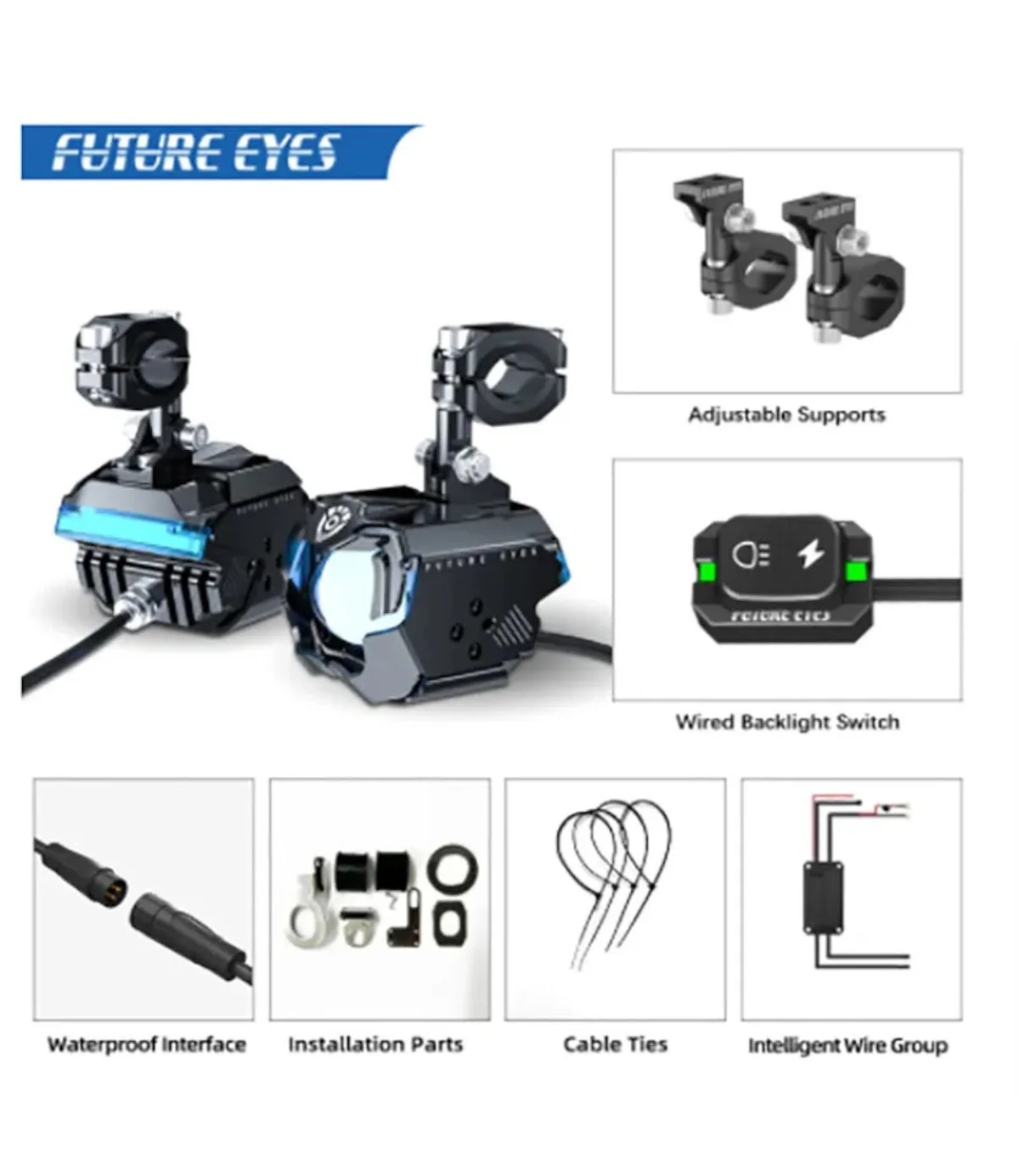 Future Eyes F 30-P Dual Colour Auxillary Lights