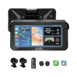 Aoocci C6 Pro All-in-One Motorcycle Carplay System with GPS & Anti-Theft